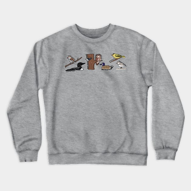 Birds Crewneck Sweatshirt by KatelynDavisArt